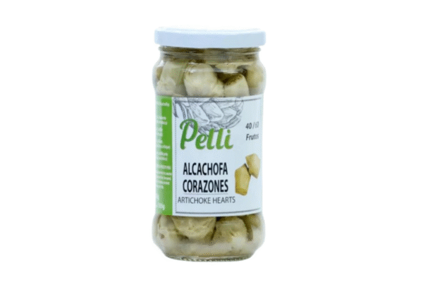 Artichoke Hearts 40/60 in Brine Pelli 290 g Glass Jar