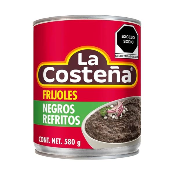 Refried Black Beans La Costeña 580 g
